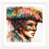 Watercolor Carnival Venetian Mask Woman thumbnail