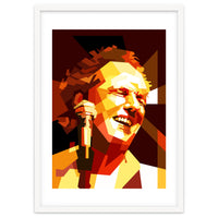 Lee Ritenour Jazz Guitarist Retro Portrait