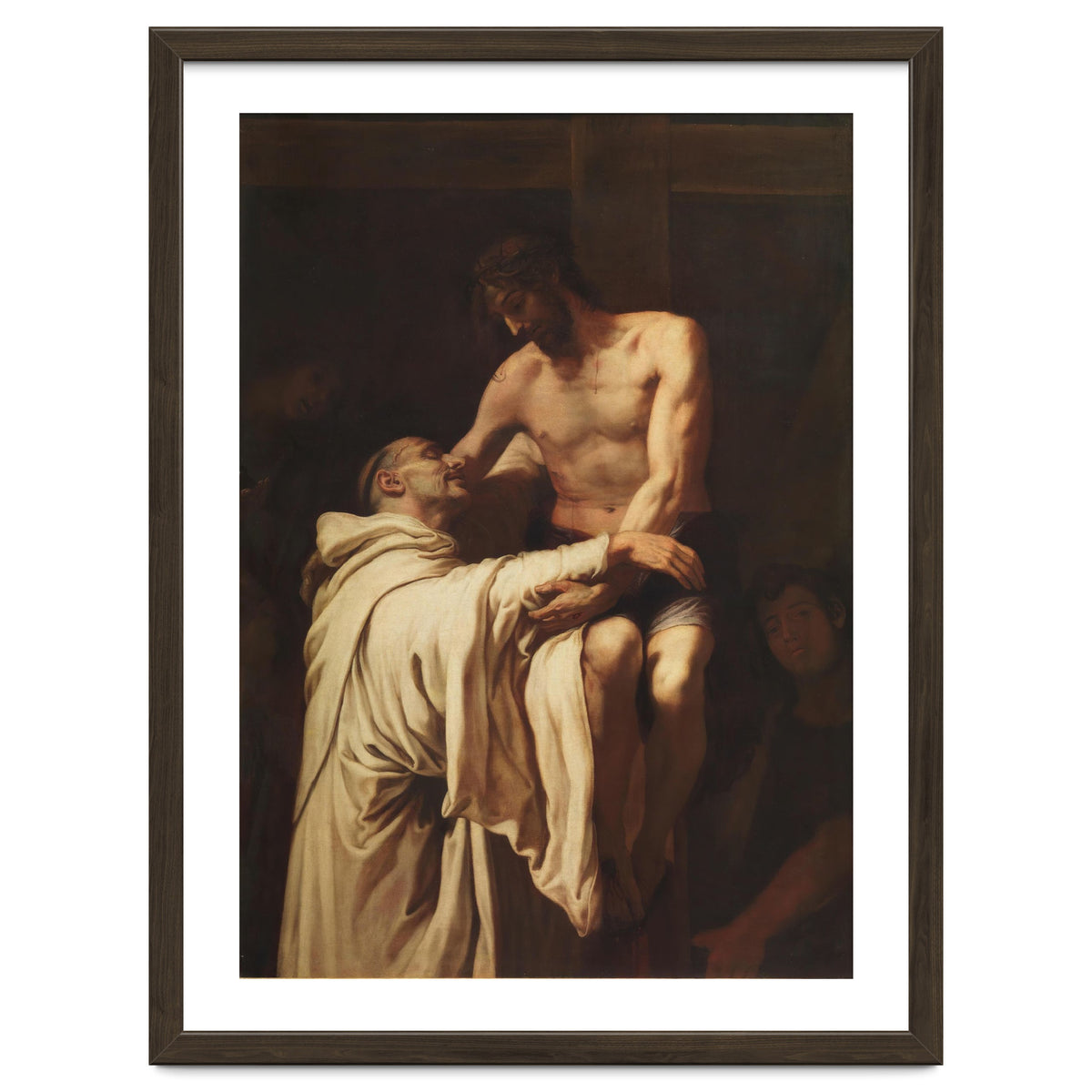 Francisco Ribalta / 'Christ Embracing Saint Bernard', ca.  1626, Spanish School, Oil on canvas.
