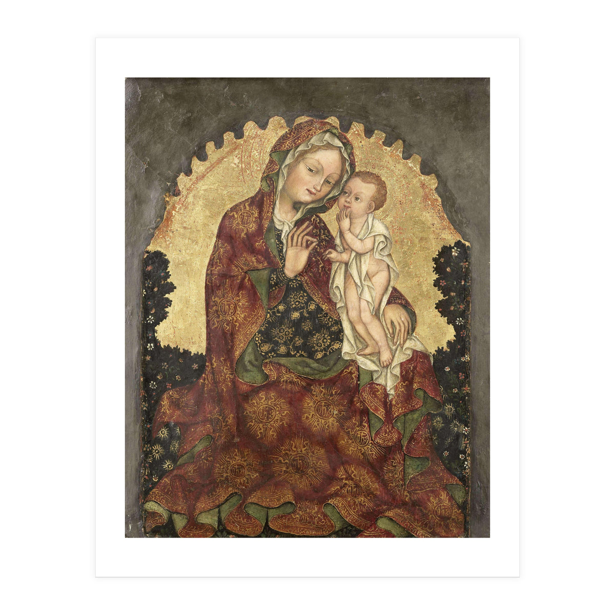 Madonna of Humility. Dating: 1429 - 1439. Measurements: h 53 cm × w 42 cm; d 13.5 cm. (Print Only)