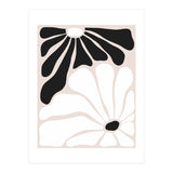 Floral Yin Yang, Scandinavian Nature Flowers Botanical Concept, Plants Blossom Positivity Neutral Minimalism (Print Only) thumbnail