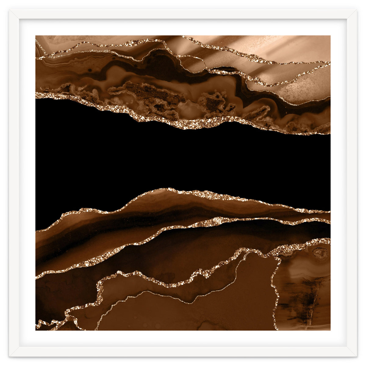 Brown & Gold Agate Texture 11