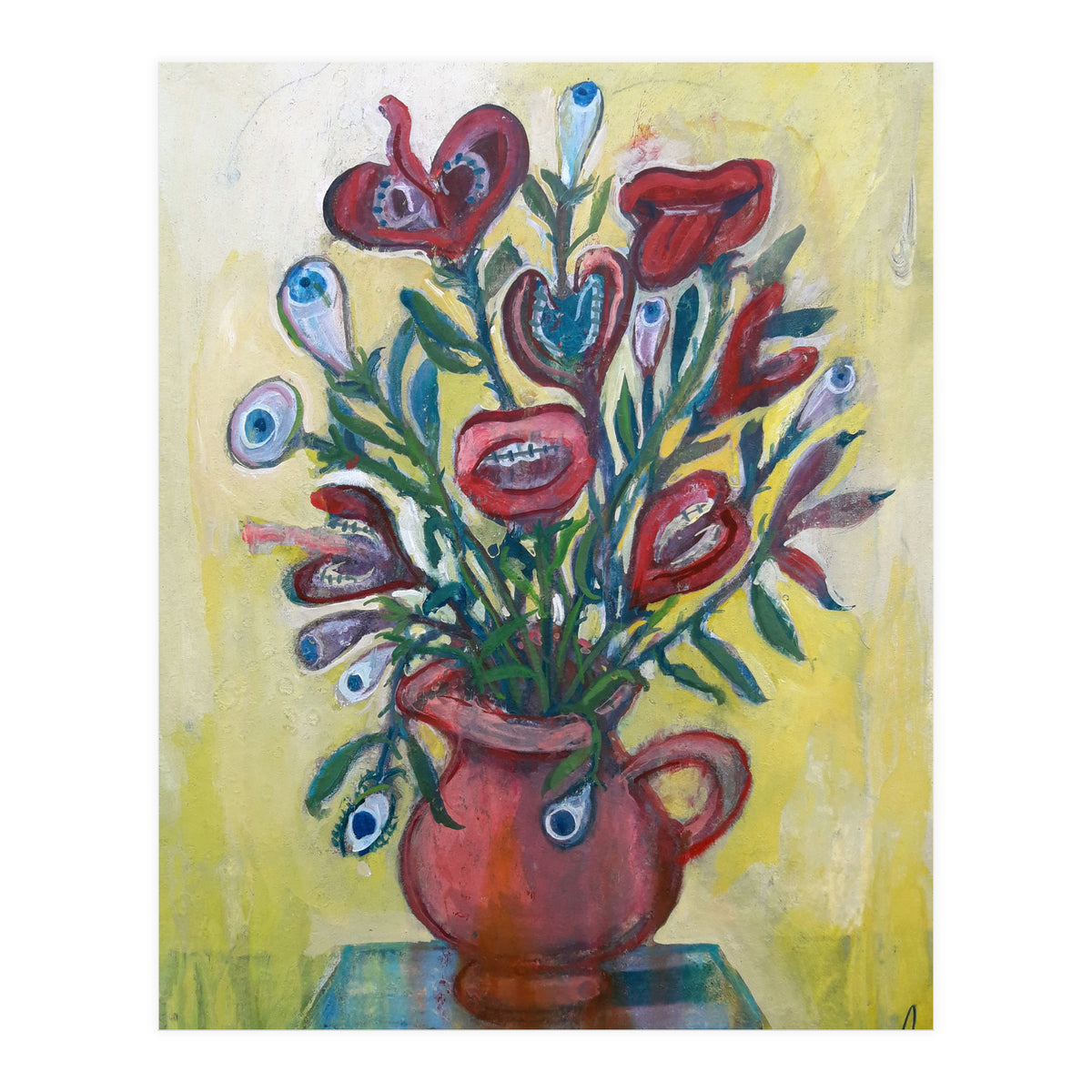 Flores Ojos Bocas 3 (Print Only)