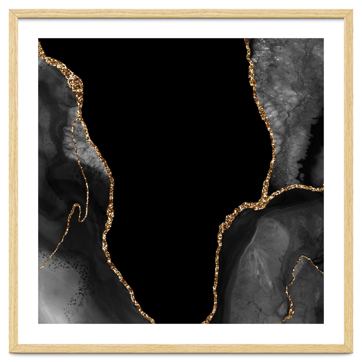 Black & Gold Agate Texture 03