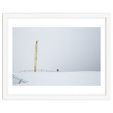 Construction Crane in the Winter Seascape thumbnail