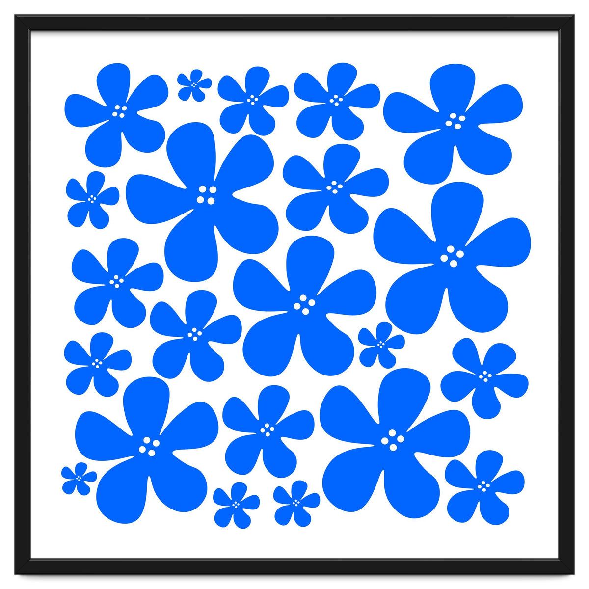 Blue Flowers Pattern