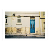 Lisbon Blue door on the street (Print Only) thumbnail