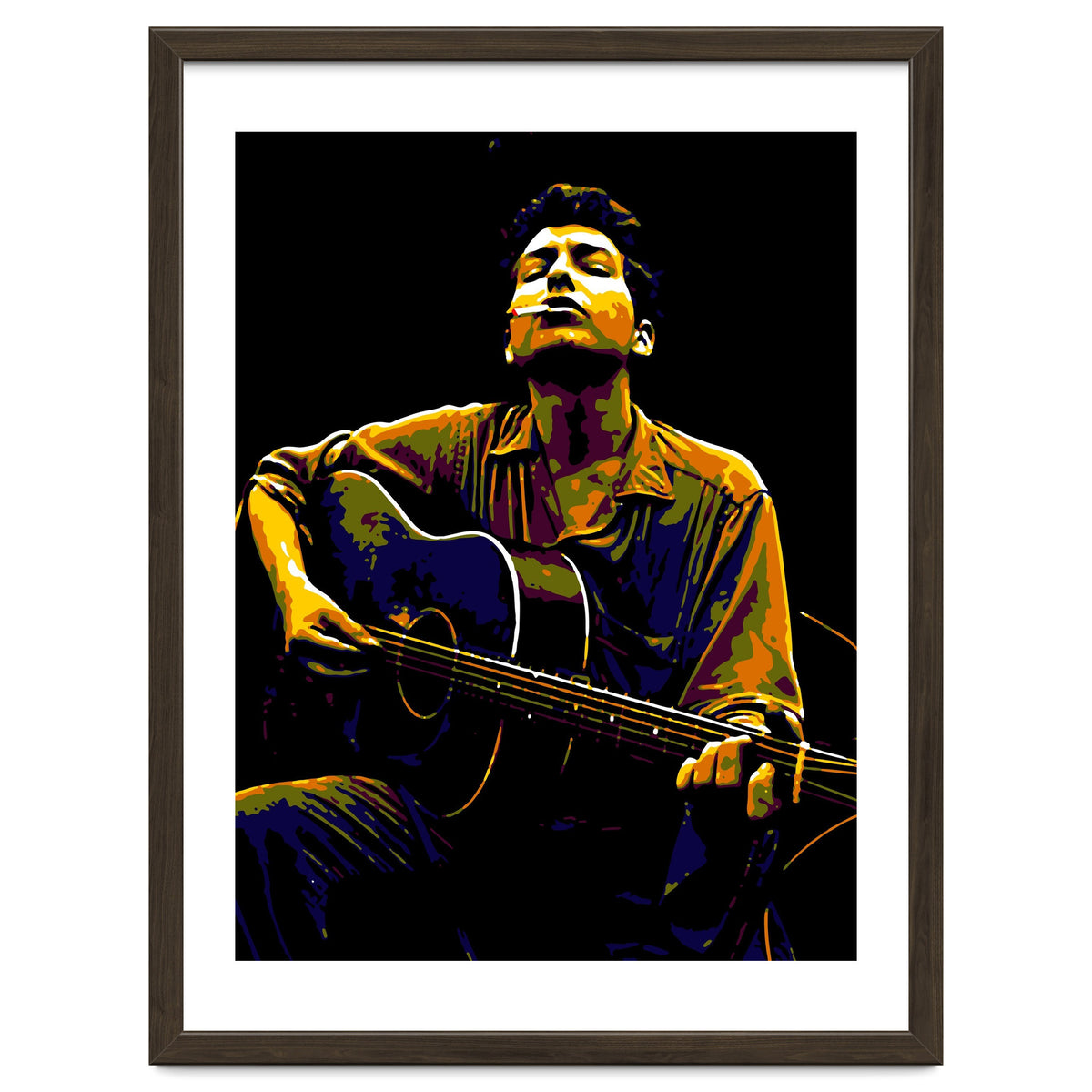 Bob Dylan American Music Legend in Pop Art