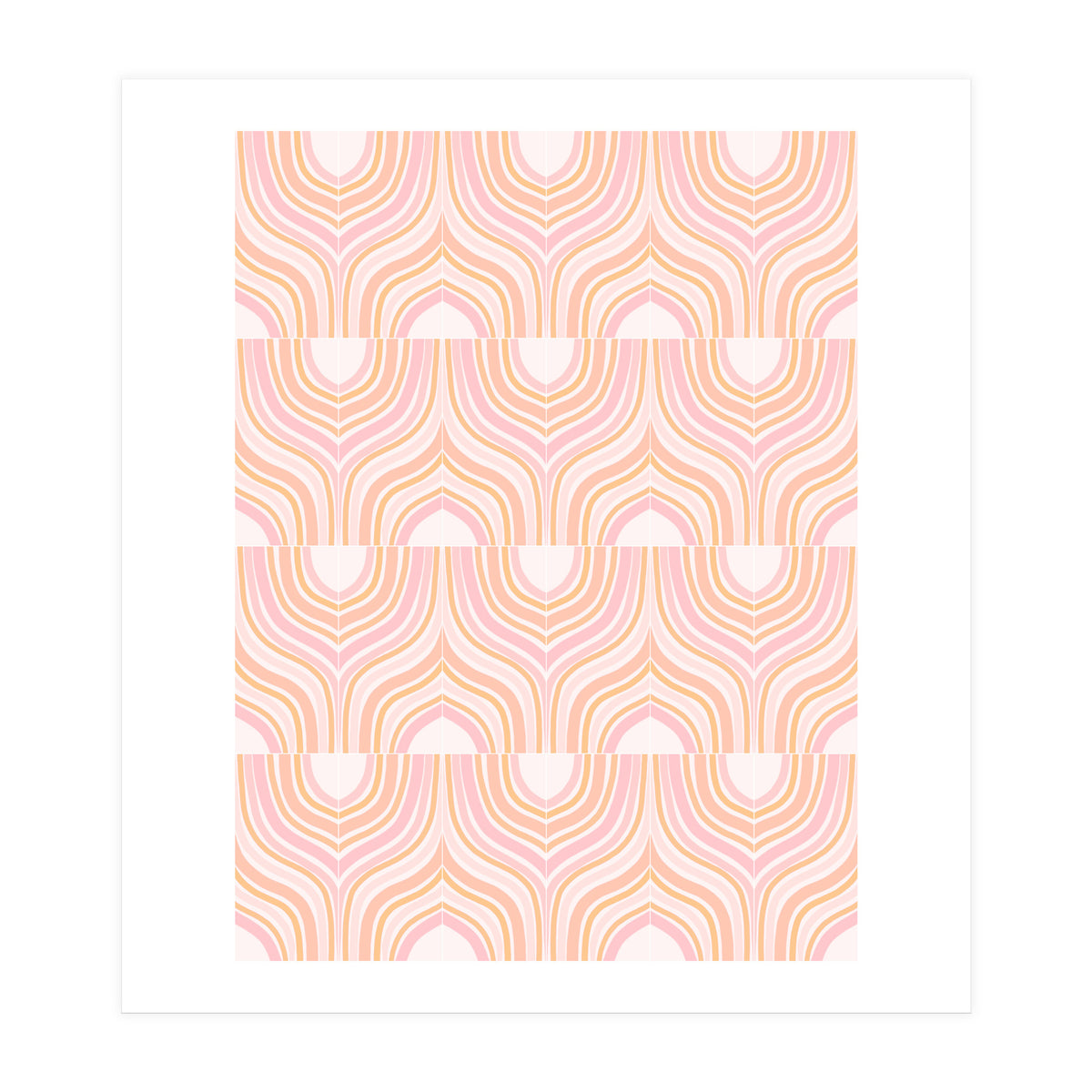 Peachy Marbeling Tiles (Print Only)