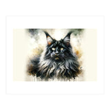 Majestic Long Haired Cat Portrait (Print Only) thumbnail