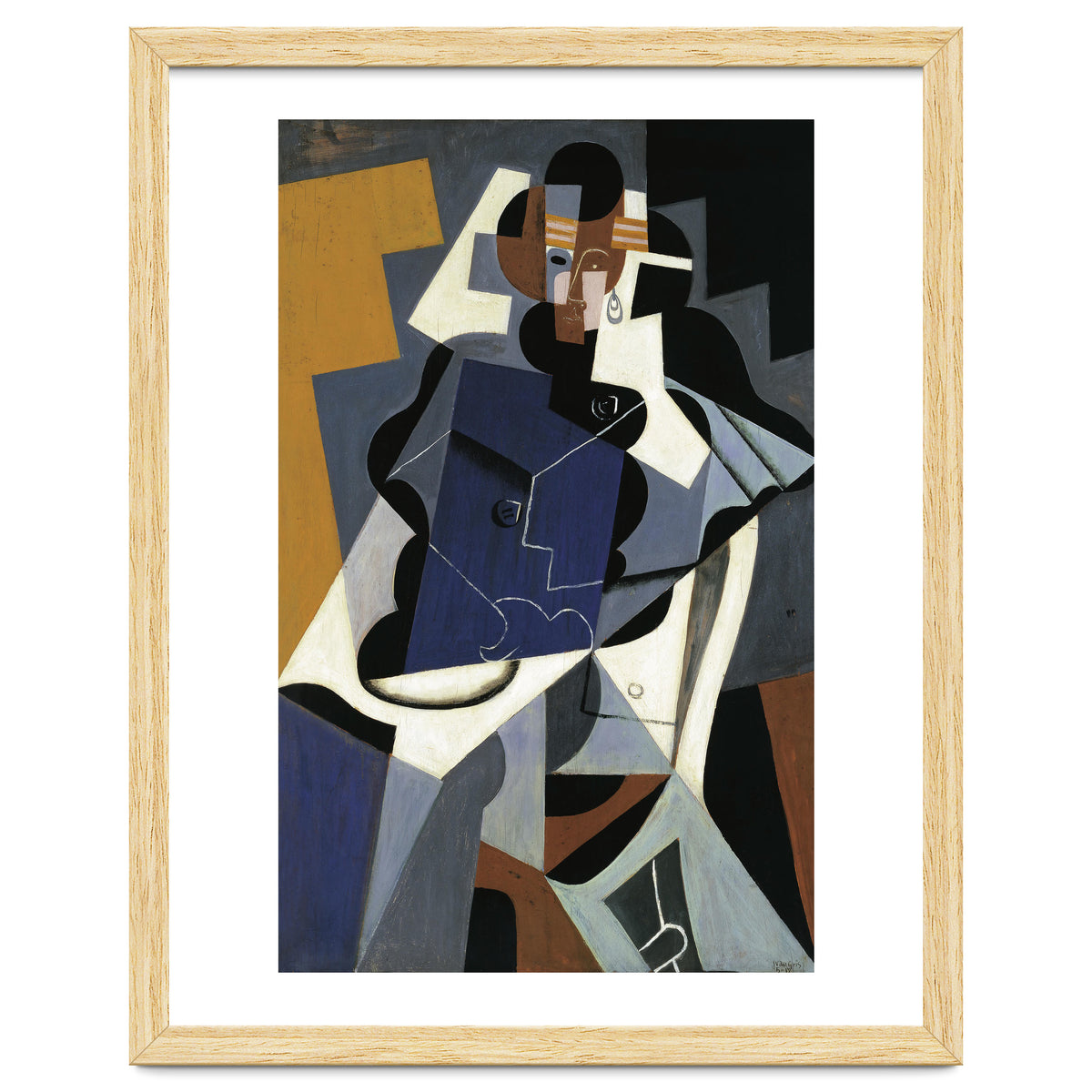 Juan Gris (Madrid, 1887-Boulogne-sur-Seine, 1927). Seated Woman (1917). Oil on panel. 116 x 73 cm.