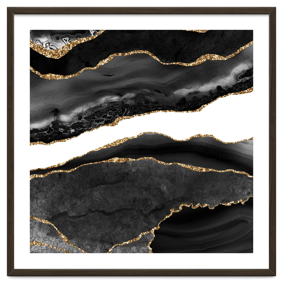 Black & Gold Agate Texture 08