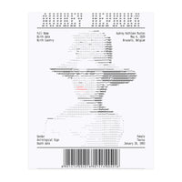 Receipt Art Audrey Hepburn (Print Only)