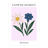 Munich Flower Market - Minimalist Edelweiss Botanical Print (Print Only) thumbnail