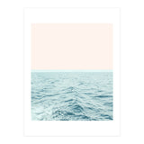 Sea Breeze, Minimal Nature Ocean Photography, Scenic Landscape Pastel Luxe Sea (Print Only) thumbnail