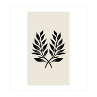 Minimalist Laurel Wreath: Botanical Line Art (Print Only)