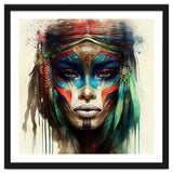 Turquoise Warrior Woman Portrait thumbnail
