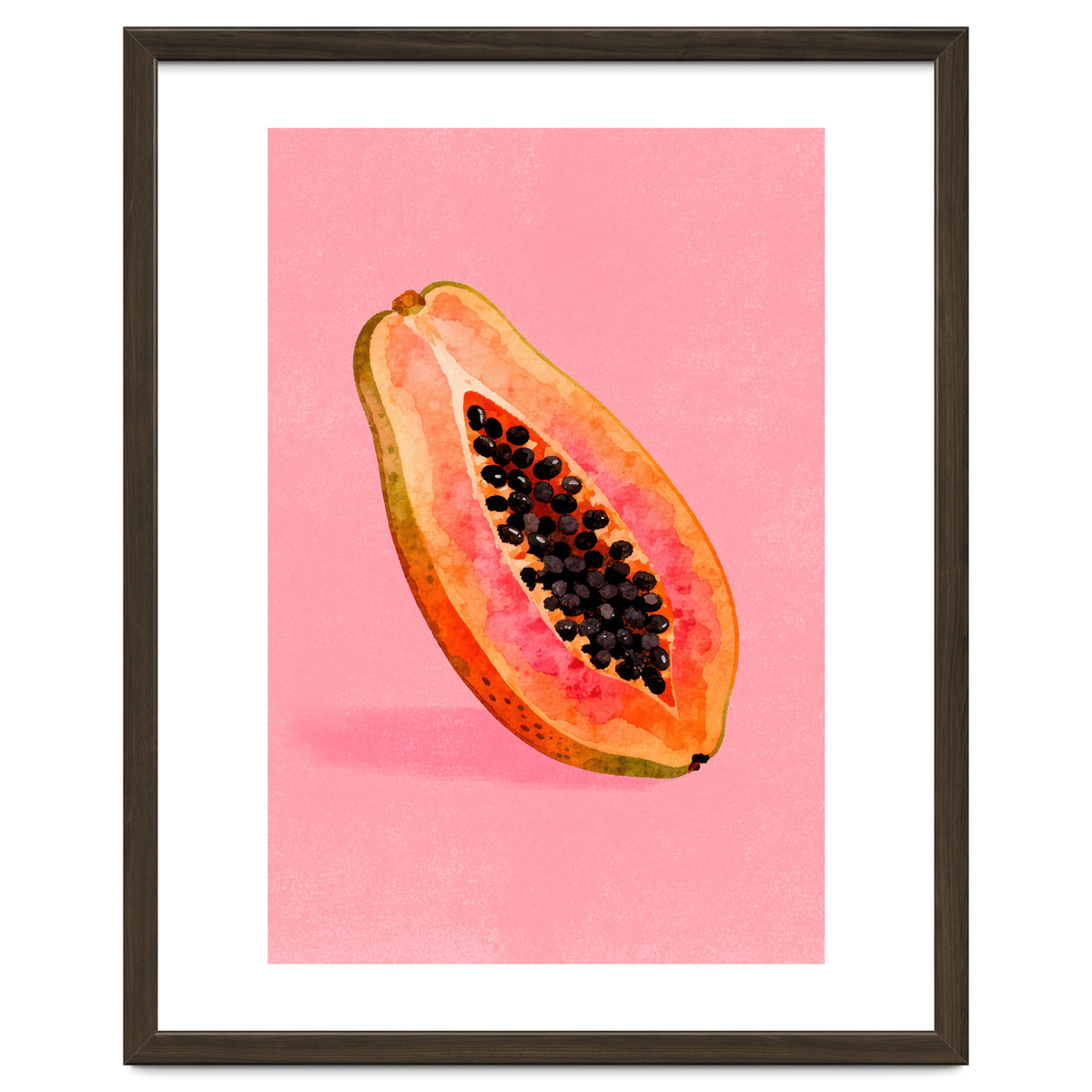 Papaya fruit illustration