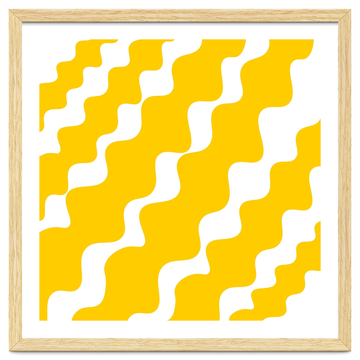 Yellow Wavy Pattern
