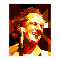 Lee Ritenour Jazz Guitarist Retro Portrait (Print Only)