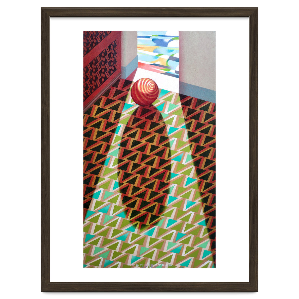 The entrance of the church