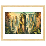 Vintage China, Zhangjiajie Stone Pillars Poster thumbnail
