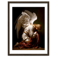 Kneeling Down Angel Renaissance inspired Religious Art