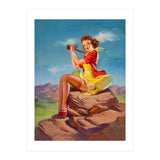 Pinup Sexy Binoculars Girl (Print Only) thumbnail
