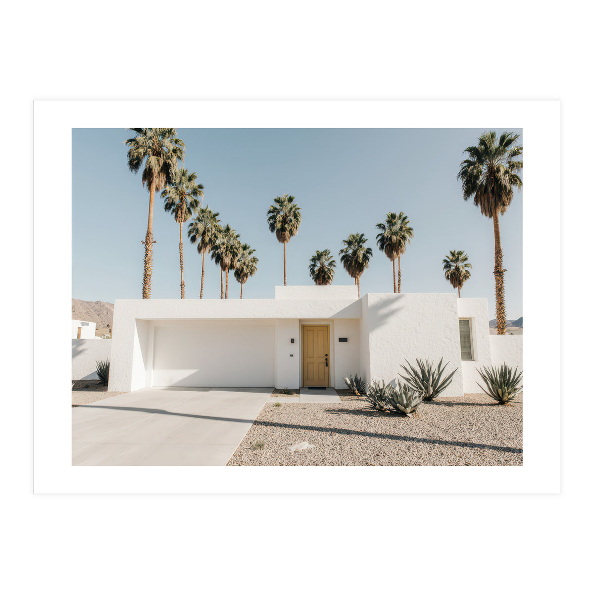 Palm Springs Modernist Home, Mid-Century Architecture Photography, Desert Minimalism (Print Only)