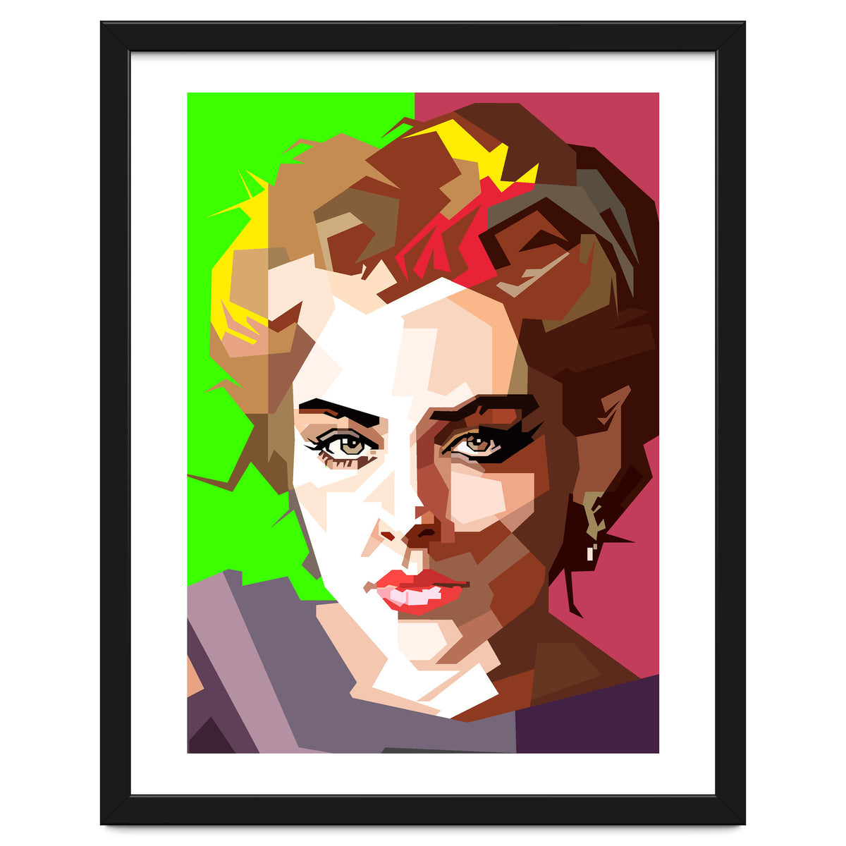 Sharon Stone Actress Movie Retro Illustration