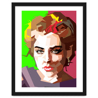 Sharon Stone Actress Movie Retro Illustration