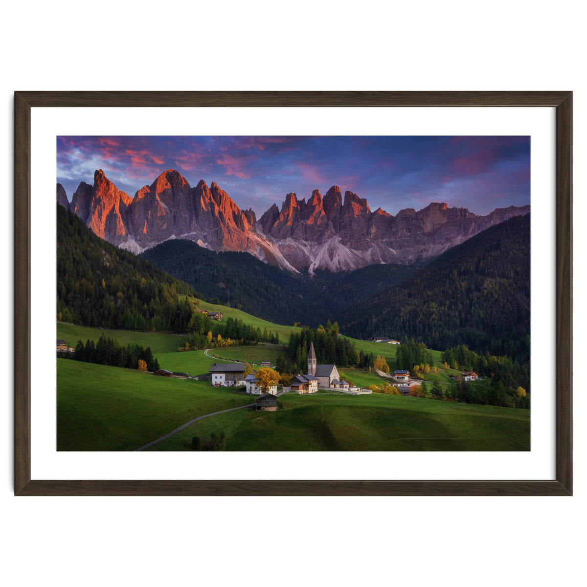 Santa Maddalena at sunset