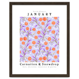 Carnation & Snowdrop January Birth Flower thumbnail