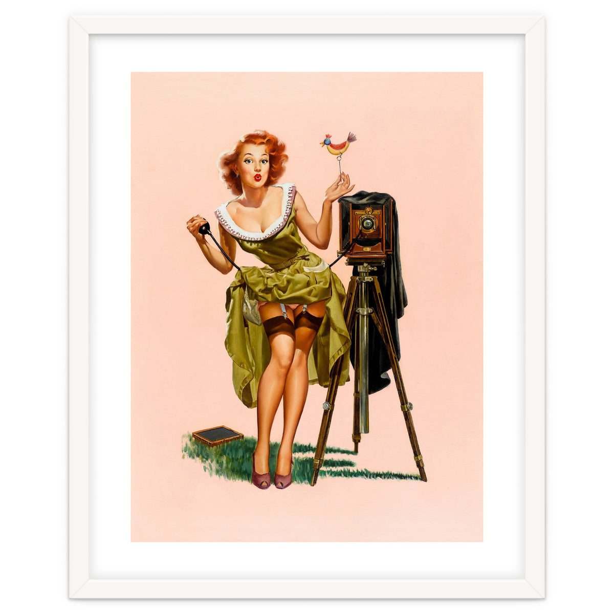 Sexy Pinup Woman On Photo Session