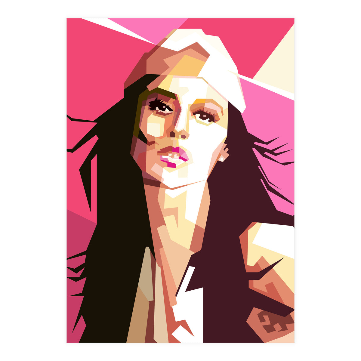 Beauty Monica Bellucci Actress Art Retro (Print Only)