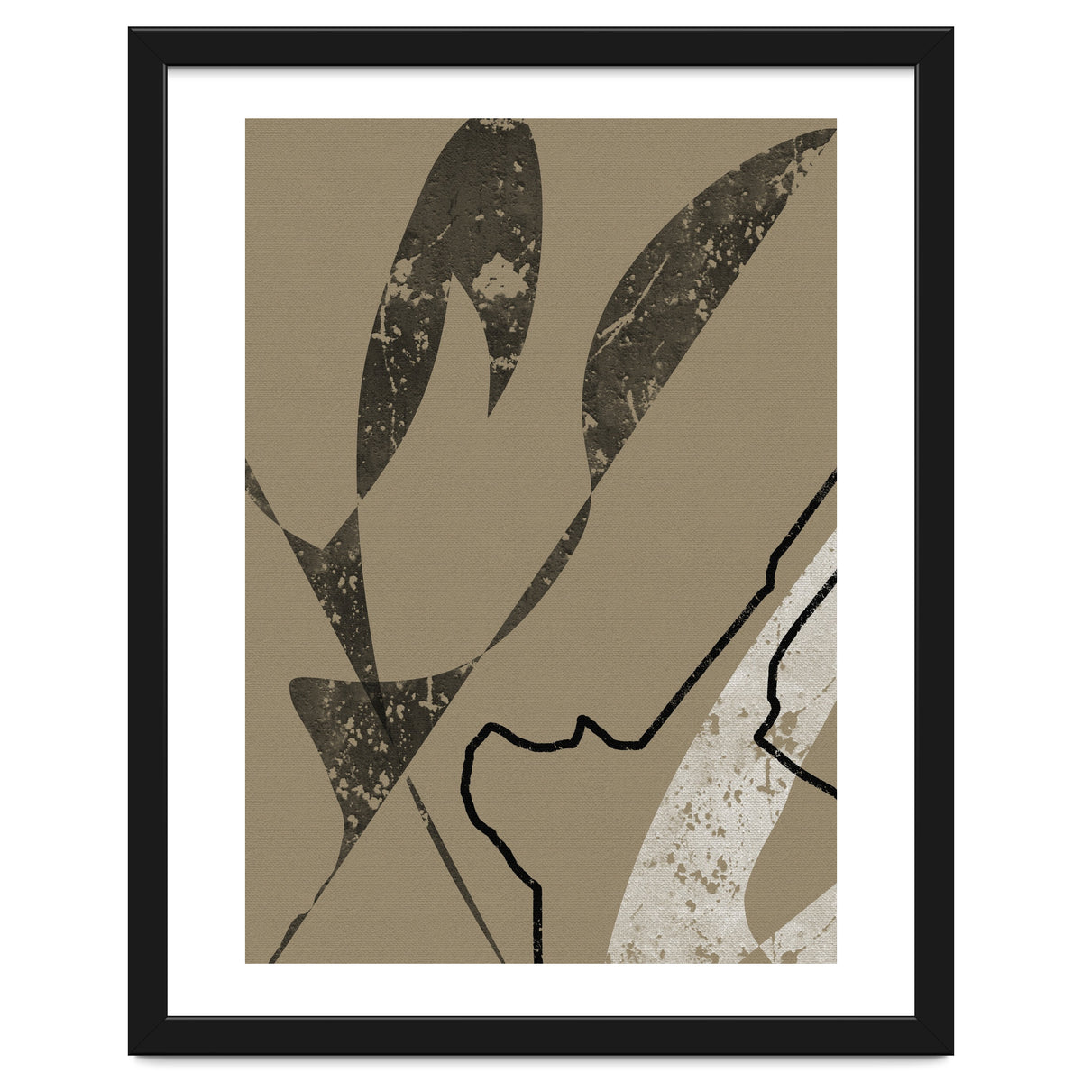 Black Line Minimalist Abstract