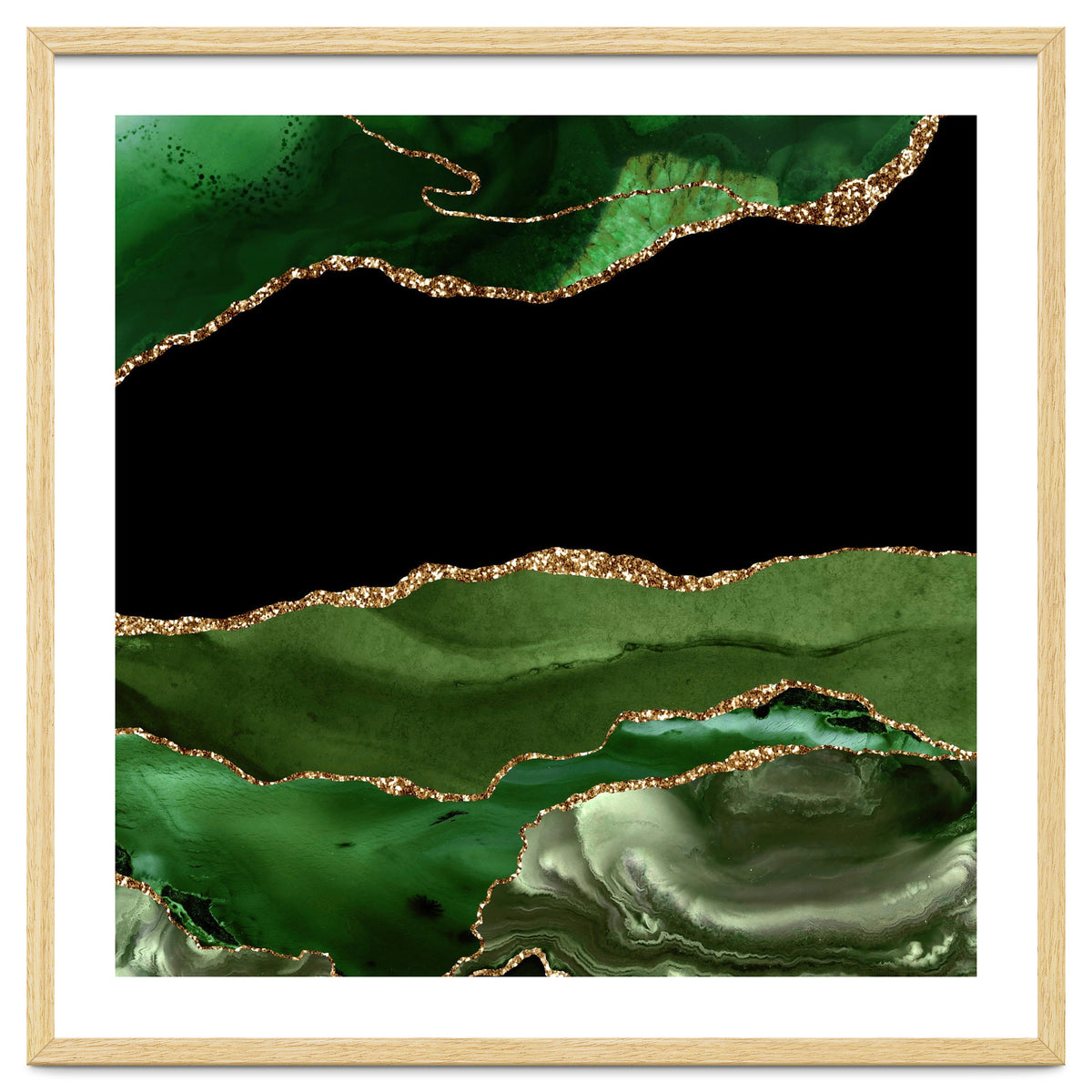 Green & Gold Agate Texture 16
