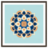 Mandala flower - orange and blue thumbnail