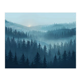 Misty Evergreen Forest: Moody Atmospheric Landscape (Print Only) thumbnail