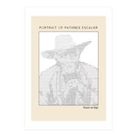 Portrait of Patience Escalier (1888) - Vincent van Gogh(ascii art)  (Print Only)