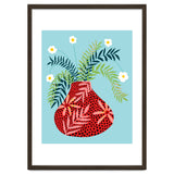 Sunny Side Up Flower Pot, Floral Odd Quirky Imperfect Whimsical Unique, Eclectic Bohemian Strange Polka Dots Maximalist thumbnail