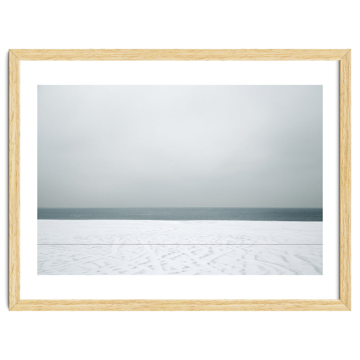 Winter seascape - Snow beach