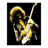 Jimmy Page American Rock Band Guitarist Legend in Pop Art (Print Only) thumbnail