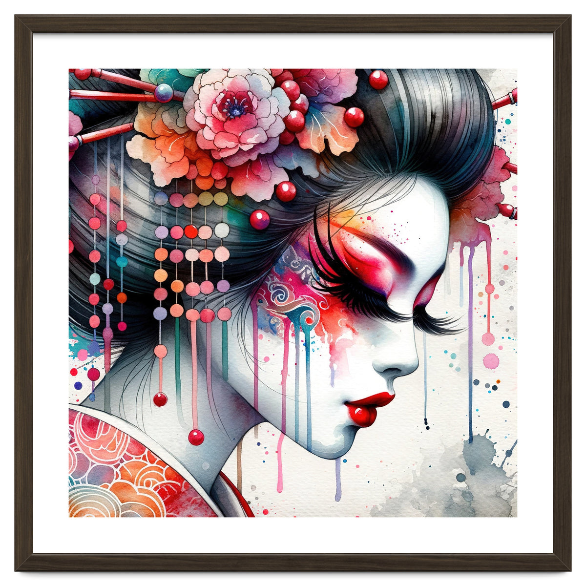 Ornate Bloom Modern Geisha