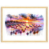 Flamingo Sunset On The Coast thumbnail