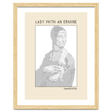 Lady With An Ermine – Leonardo Da Vinci Ascii Art thumbnail