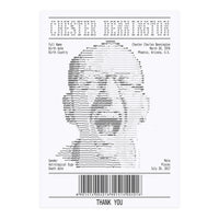 Receipt Art Chester Bennington (Print Only)