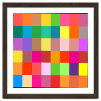 Colorful Rainbow Squares Patch