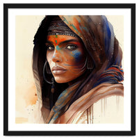 Watercolor Tuareg Woman #9