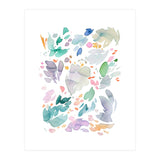 Abstract Watercolor Summer Flowers II (Print Only) thumbnail